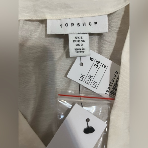 Topshop puff sleeve top - Picture 3 of 4